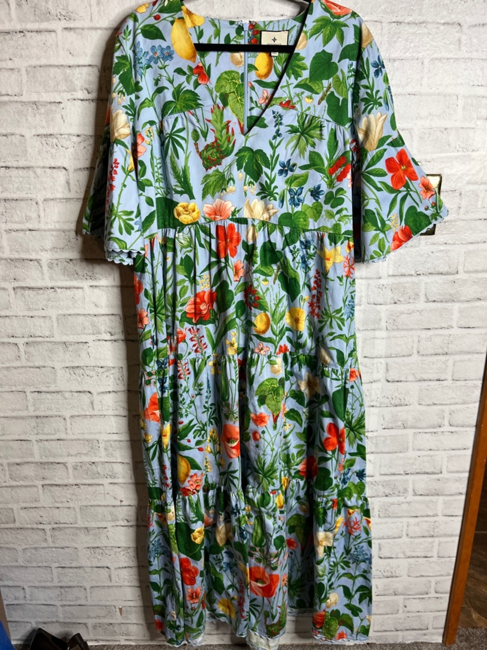 Tuckernuck blue blooming botanicals ginger floral maxi dress - Picture 2 of 11